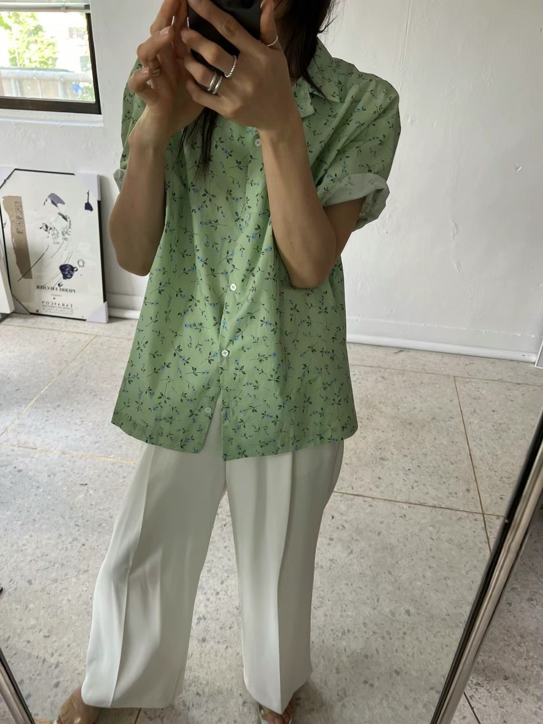 BRICK韓國直郵東大門代購女士新款人氣真品休閑24秋夏襯衫蕾絲衫BRICK襯衫/蕾絲衫圖色1