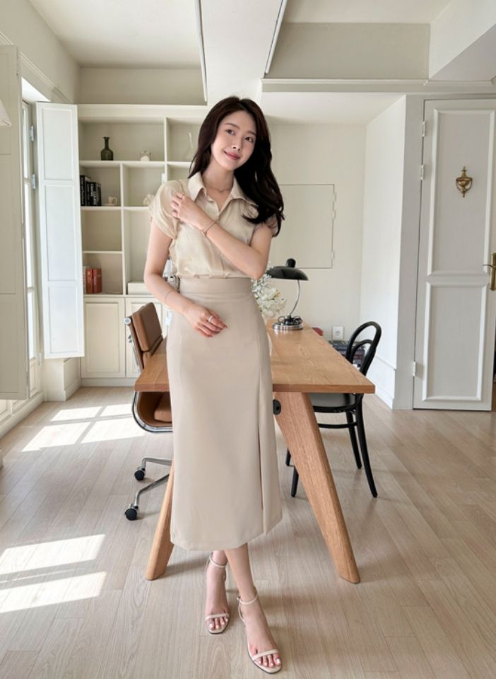 DORI韓國直郵東大門實拍女裝新品休閑真品24春夏襯衫蕾絲衫OURR襯衫/蕾絲衫