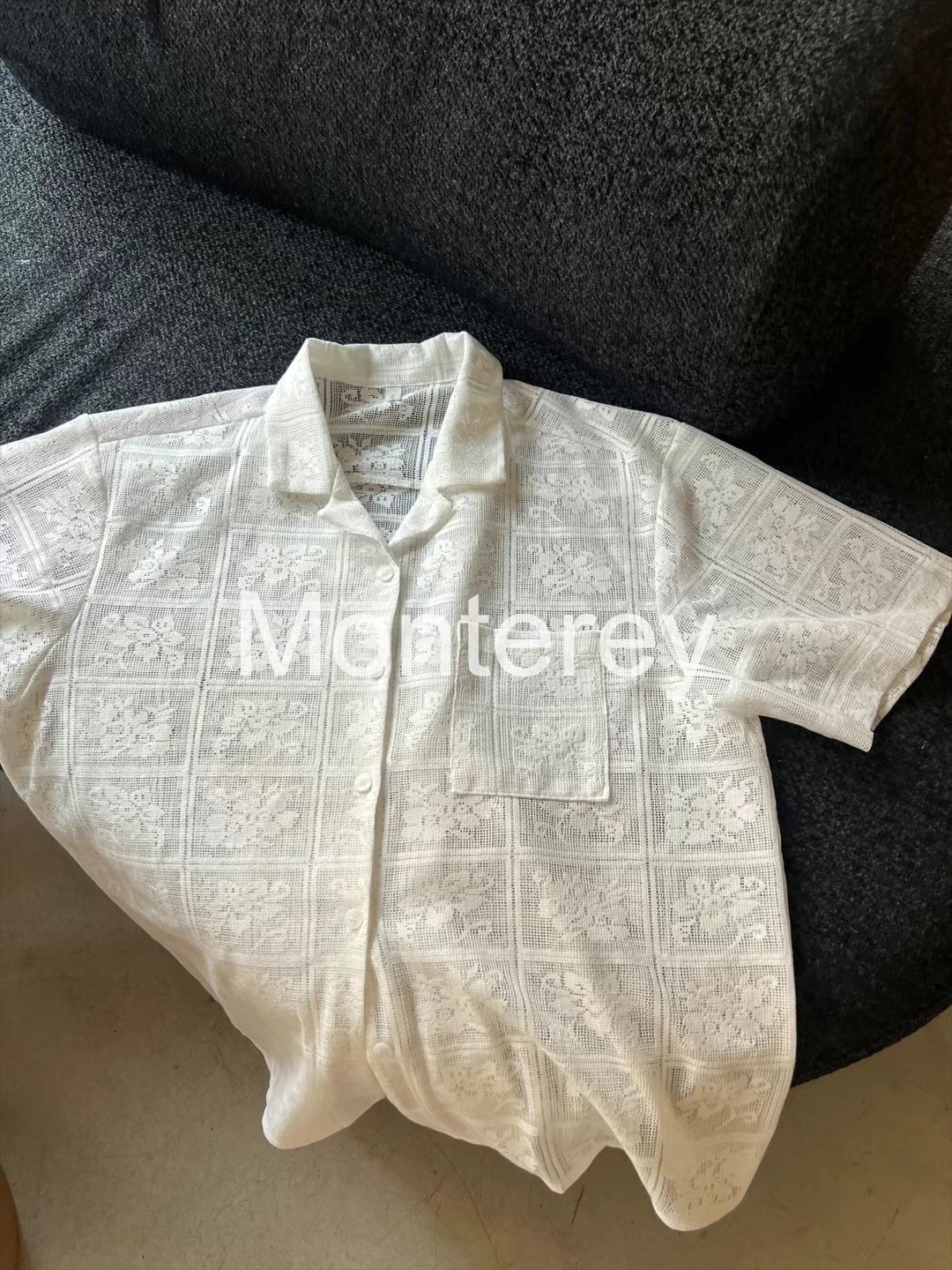 MONTEREY韓國直郵女裝新品真品熱賣24春夏時尚襯衫蕾絲衫MONTEREY襯衫/蕾絲衫