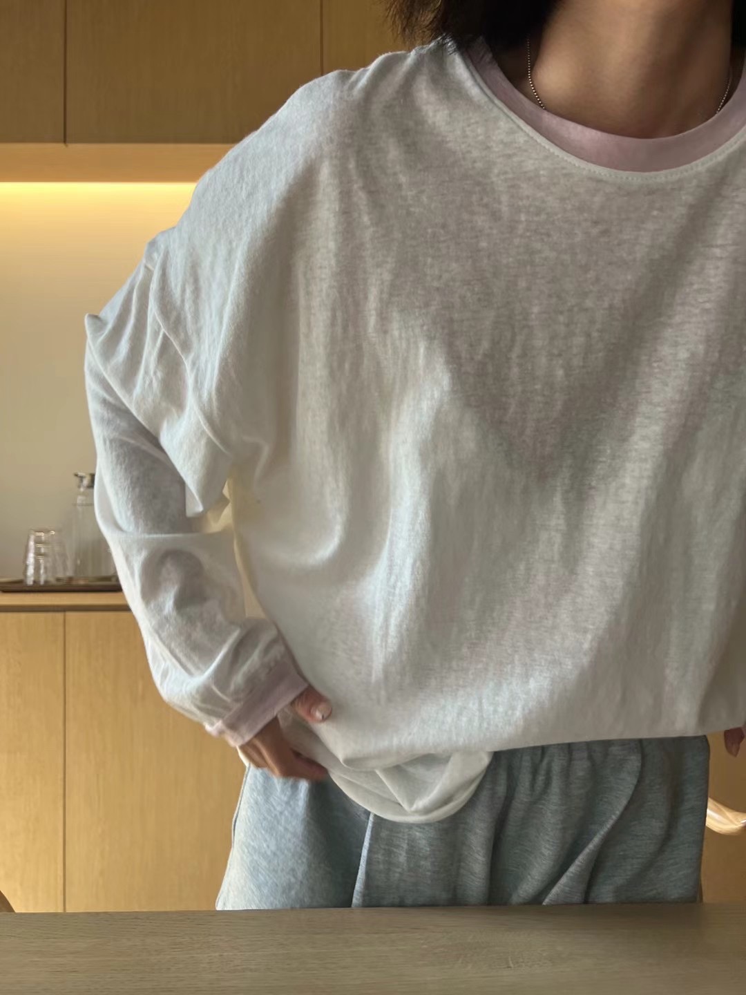 MONTEREY直郵韓國代購女裝新品人氣休閑推薦時尚職業長袖T恤MONTEREY長袖T恤