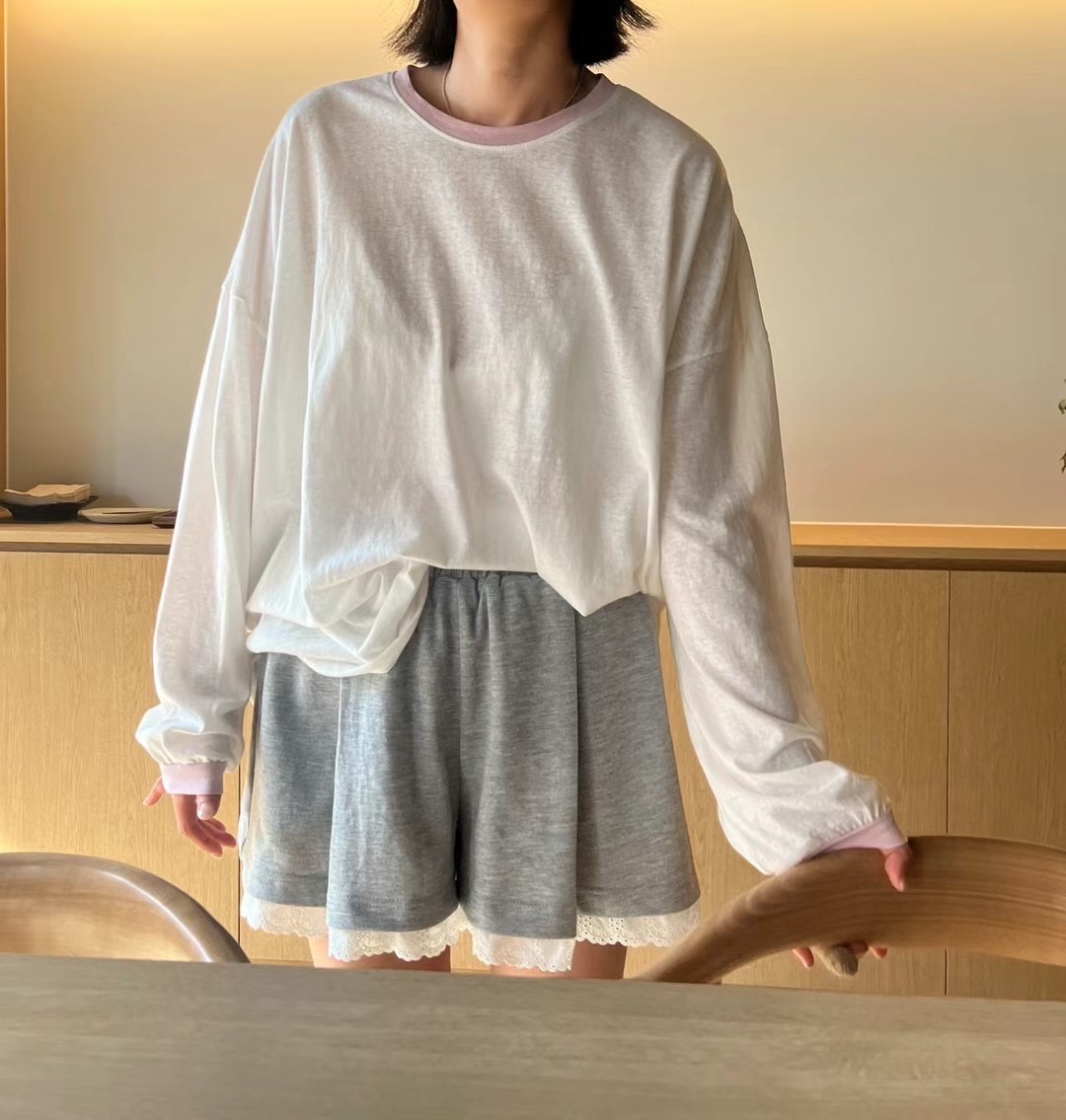 MONTEREY直郵韓國代購女裝新品人氣休閑推薦時尚職業長袖T恤MONTEREY長袖T恤圖色3