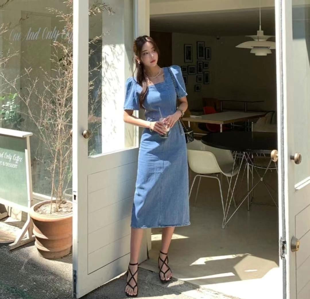 MOVEMENT韓國直郵女裝新款職業人氣推薦24春夏連衣裙修身MOVEMENT連衣裙