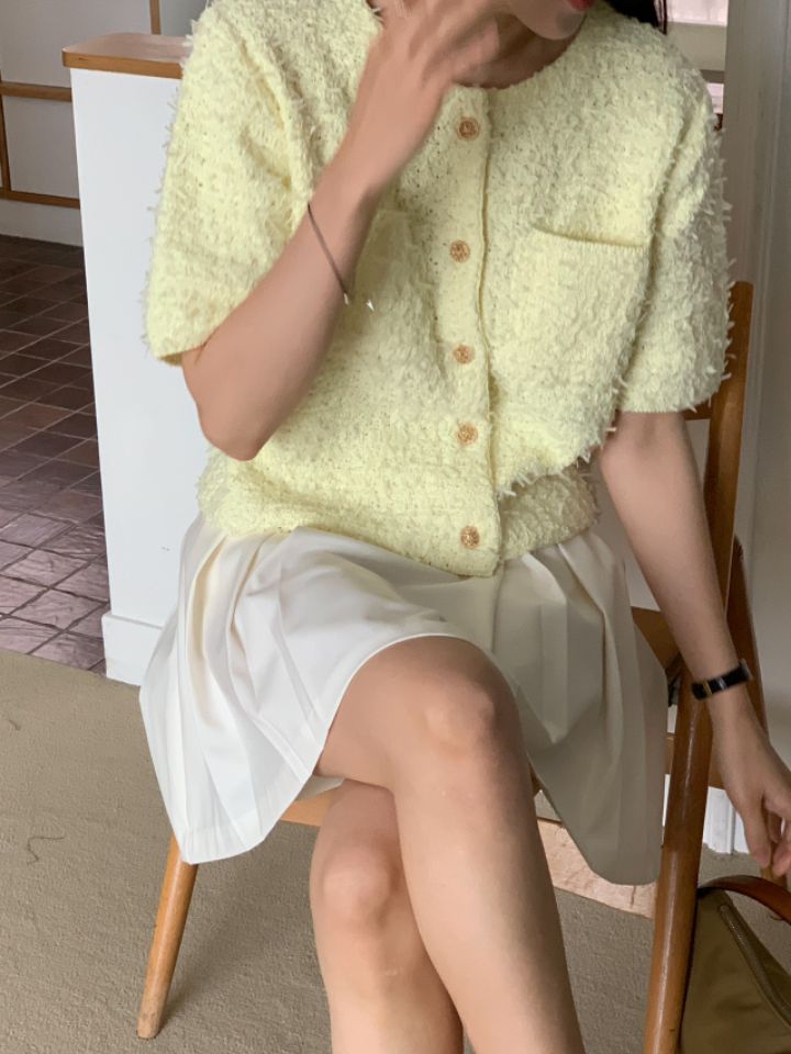 PLAYLIST韓國直郵東大門實拍女裝新款休閑24春夏針織衫打折confetti針織衫