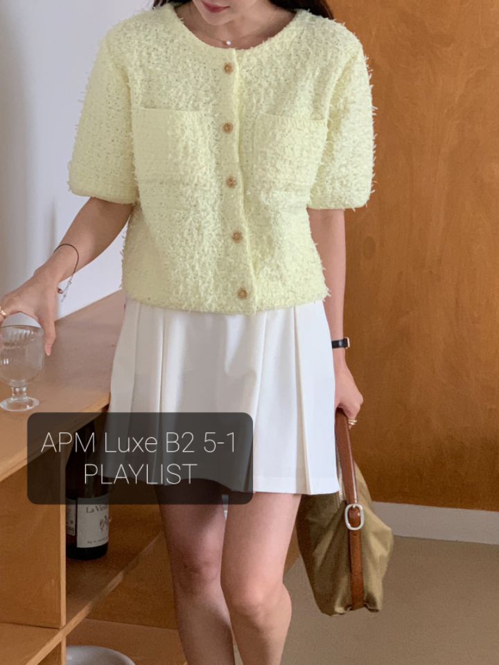 PLAYLIST韓國直郵東大門實拍女裝新款休閑24春夏針織衫打折confetti針織衫圖色3