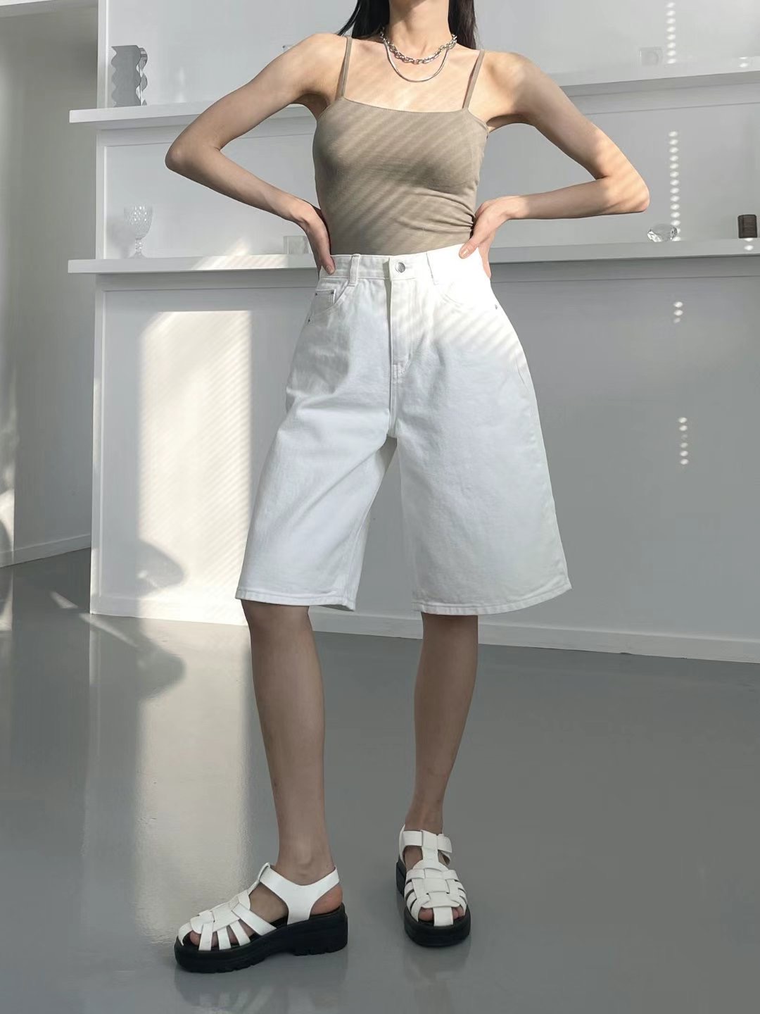 Theraw韓國直郵女裝新款推薦人氣熱賣24秋夏時尚休閑短褲Theraw短褲