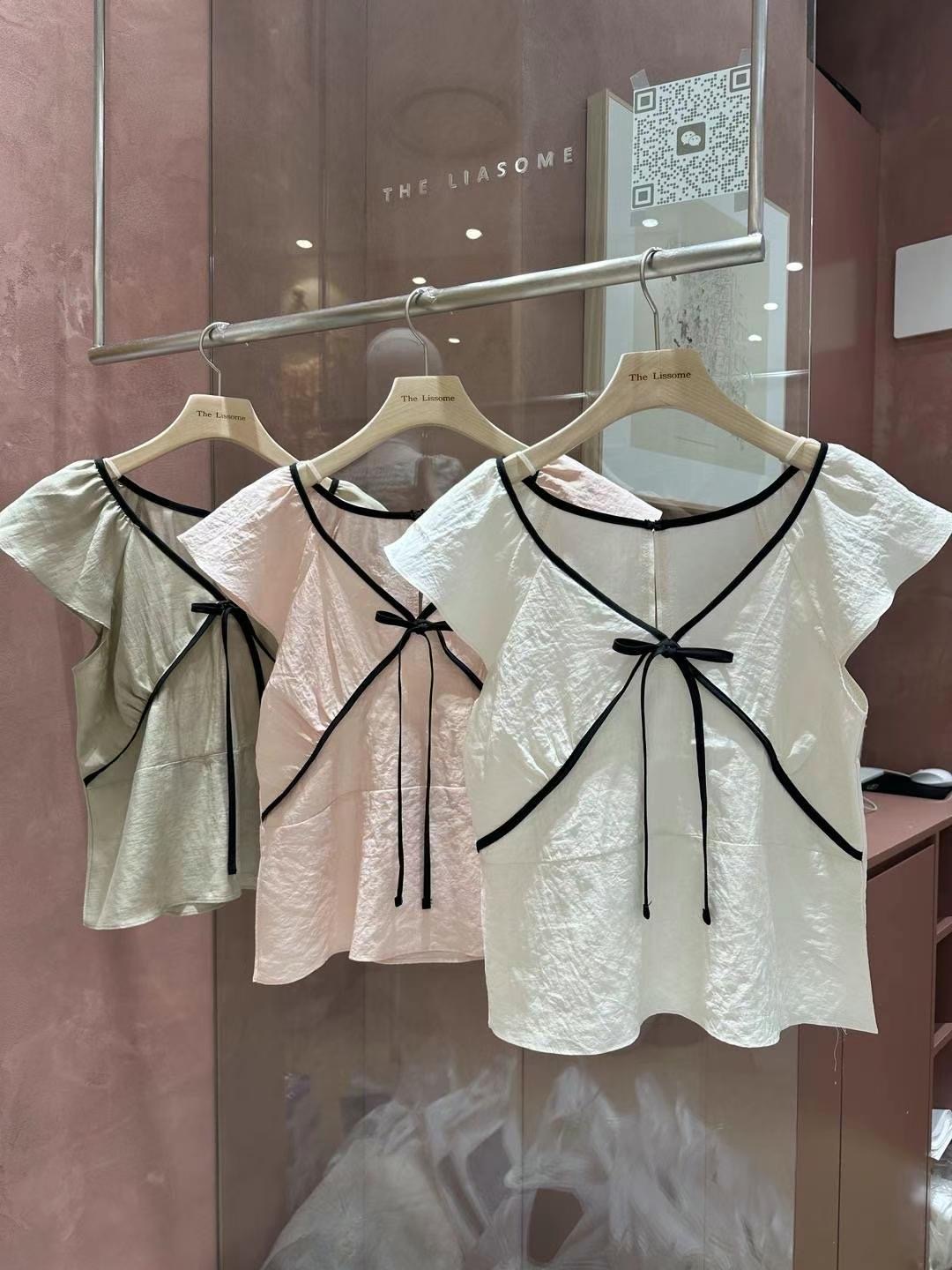 THE LIASOME直郵韓國代購女裝新款時尚職業熱賣襯衫蕾絲衫THE LIASOME襯衫/蕾絲衫