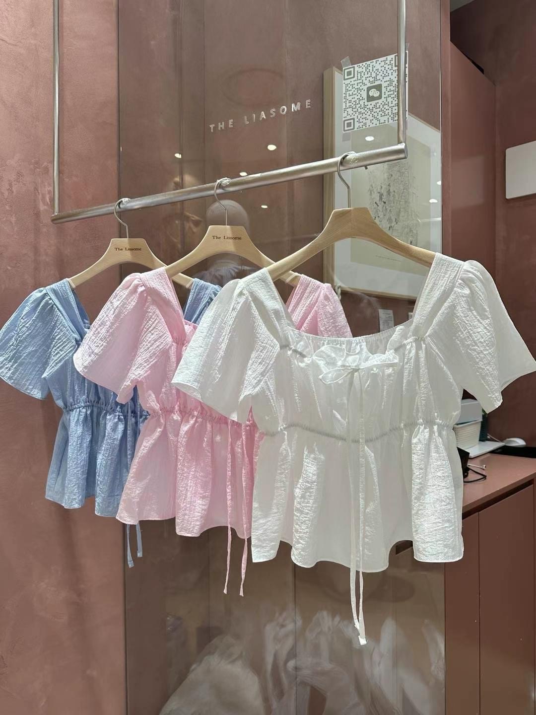THE LIASOME直郵韓國代購女裝新品人氣熱賣時尚襯衫蕾絲衫THE LIASOME襯衫/蕾絲衫