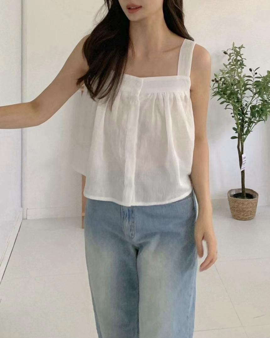 THE LIASOME直郵韓國代購女裝新品職業真品推薦熱賣吊帶背心THE LIASOME吊帶/背心