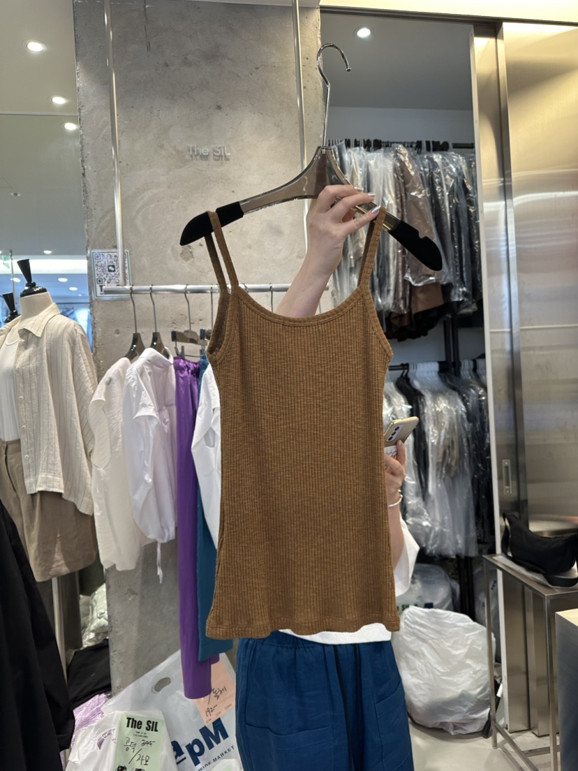 THE SIL直郵韓國代購女裝新品真品推薦人氣24春夏吊帶背心THE SIL/1 2ILLY吊帶/背心