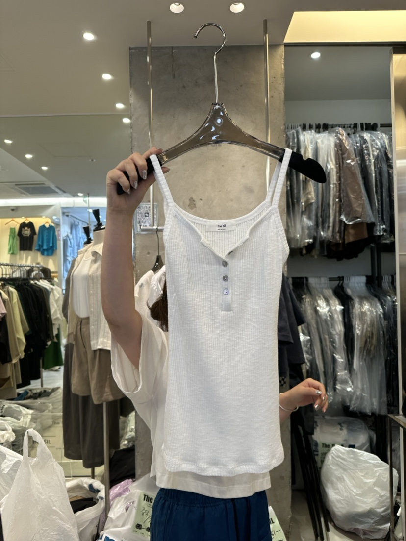 THE SIL直郵韓國代購女裝新品真品推薦人氣24春夏吊帶背心THE SIL/1 2ILLY吊帶/背心