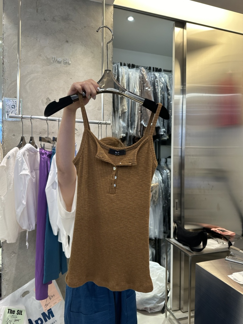 THE SIL直郵韓國代購女裝新品真品推薦人氣24春夏吊帶背心THE SIL/1 2ILLY吊帶/背心圖色2