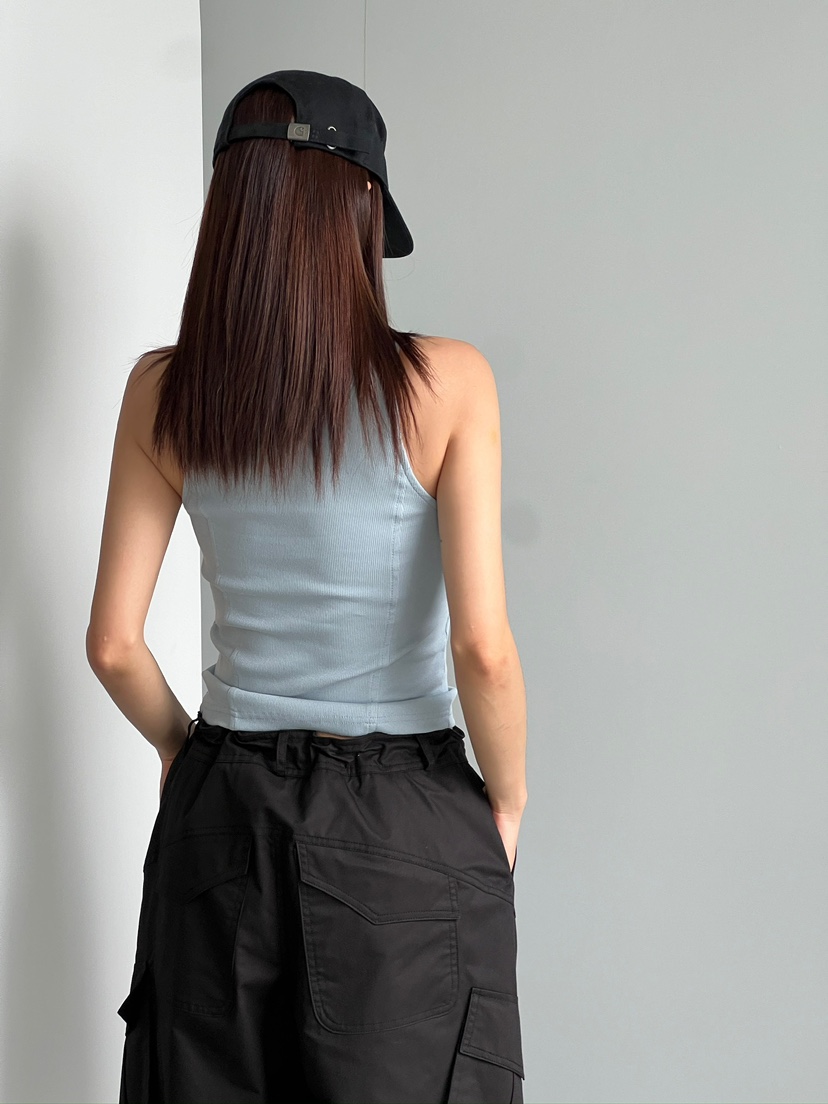 ANOTHER AVENUE韓國直郵女士新品推薦熱賣24秋夏吊帶背心拉鏈ANOTHER AVENUE吊帶/背心