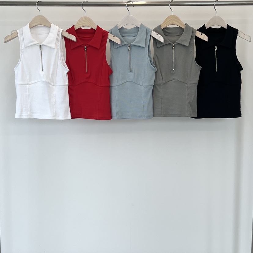 ANOTHER AVENUE韓國直郵女士新品推薦熱賣24秋夏吊帶背心拉鏈ANOTHER AVENUE吊帶/背心