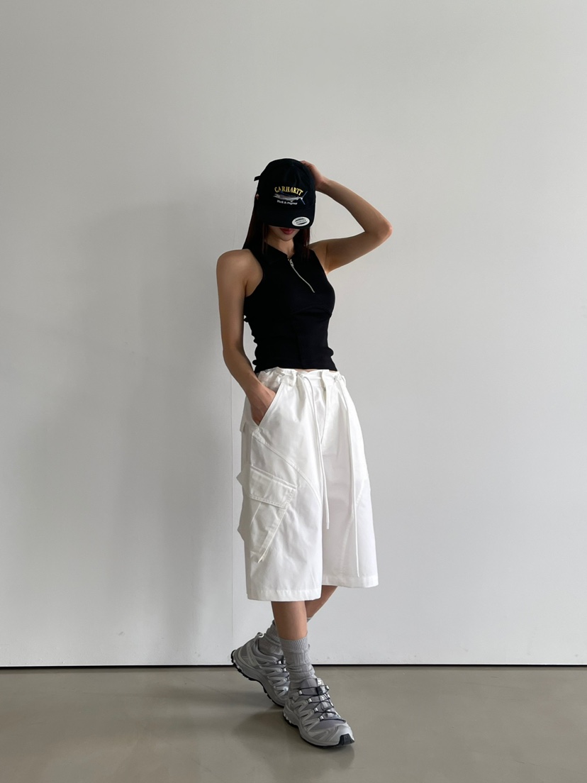 ANOTHER AVENUE韓國直郵女士新品推薦熱賣24秋夏吊帶背心拉鏈ANOTHER AVENUE吊帶/背心