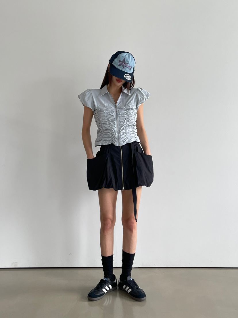 ANOTHER AVENUE韓國直郵東大門實拍女裝新品熱賣24秋夏短裙ANOTHER AVENUE短裙