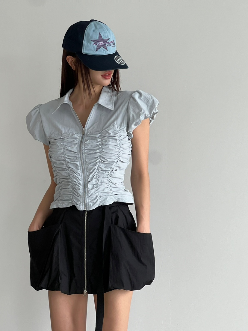 ANOTHER AVENUE韓國直郵東大門實拍女裝新品熱賣24秋夏短裙ANOTHER AVENUE短裙