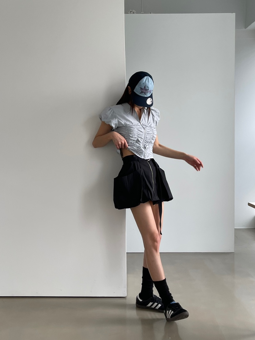 ANOTHER AVENUE韓國直郵東大門實拍女裝新品熱賣24秋夏短裙ANOTHER AVENUE短裙