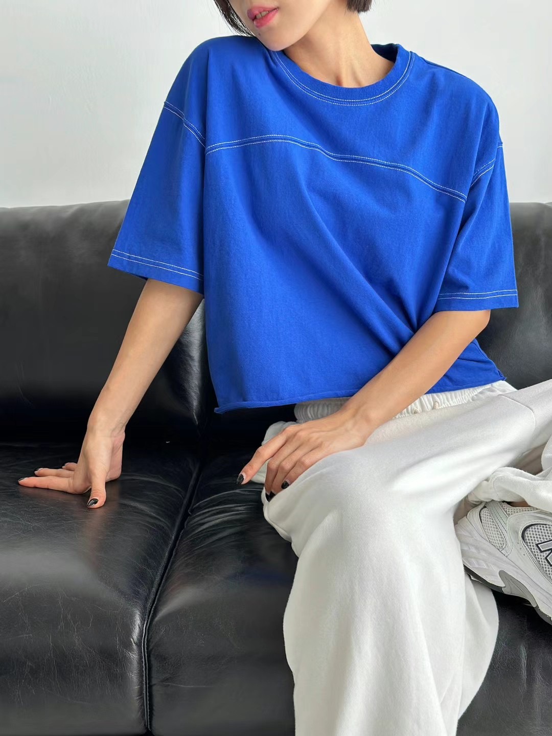 COOL CAT韓國直郵女士新品人氣職業真品休閑24秋夏推薦T恤OBLANCT恤