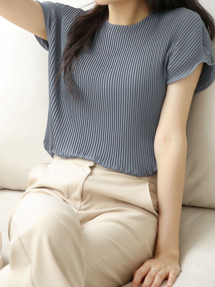 DAILY PROJECT韓國直郵東大門代購女裝新品24秋夏T恤褶皺DAILY PROJECTT恤