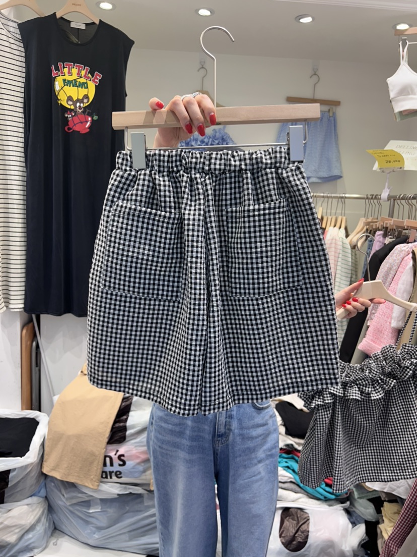 DELLING韓國直郵東大門代購女士新款真品時尚推薦24秋夏短褲DELLING短褲