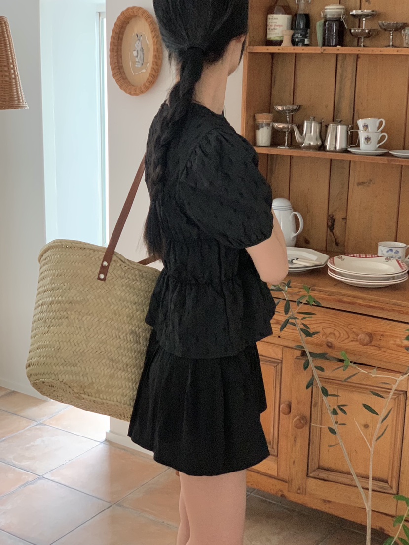 EOMPIT韓國直郵東大門實拍女士新品24秋夏職業休閑熱賣短裙EOMPIT短裙