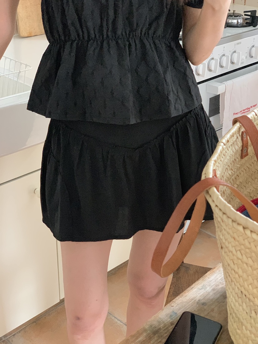 EOMPIT韓國直郵東大門實拍女士新品24秋夏職業休閑熱賣短裙EOMPIT短裙