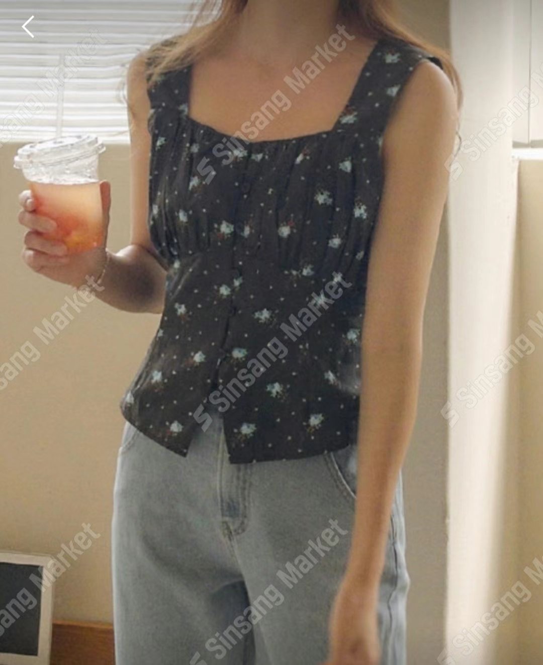 i hour韓國直郵女裝新款推薦休閑職業熱賣真品24春夏吊帶背心i hour吊帶/背心圖色2