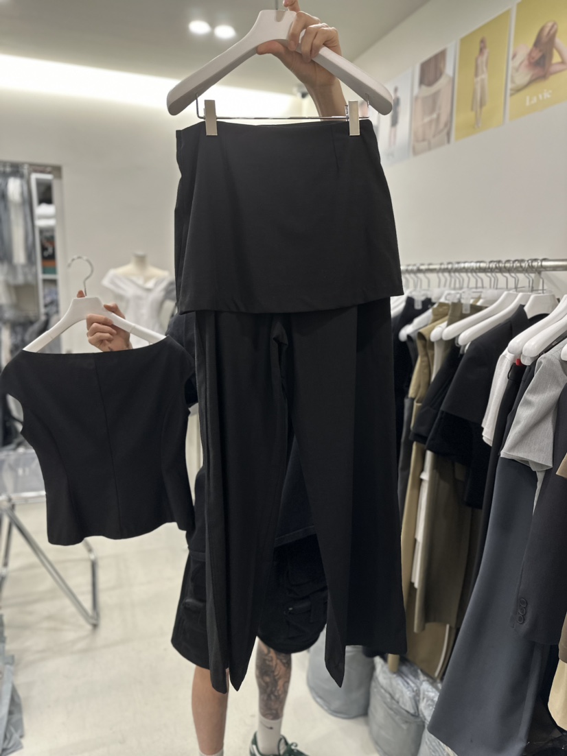 La vie韓國直郵東大門代購女裝新款休閑推薦熱賣24春夏裙褲FAVOR-P裙褲