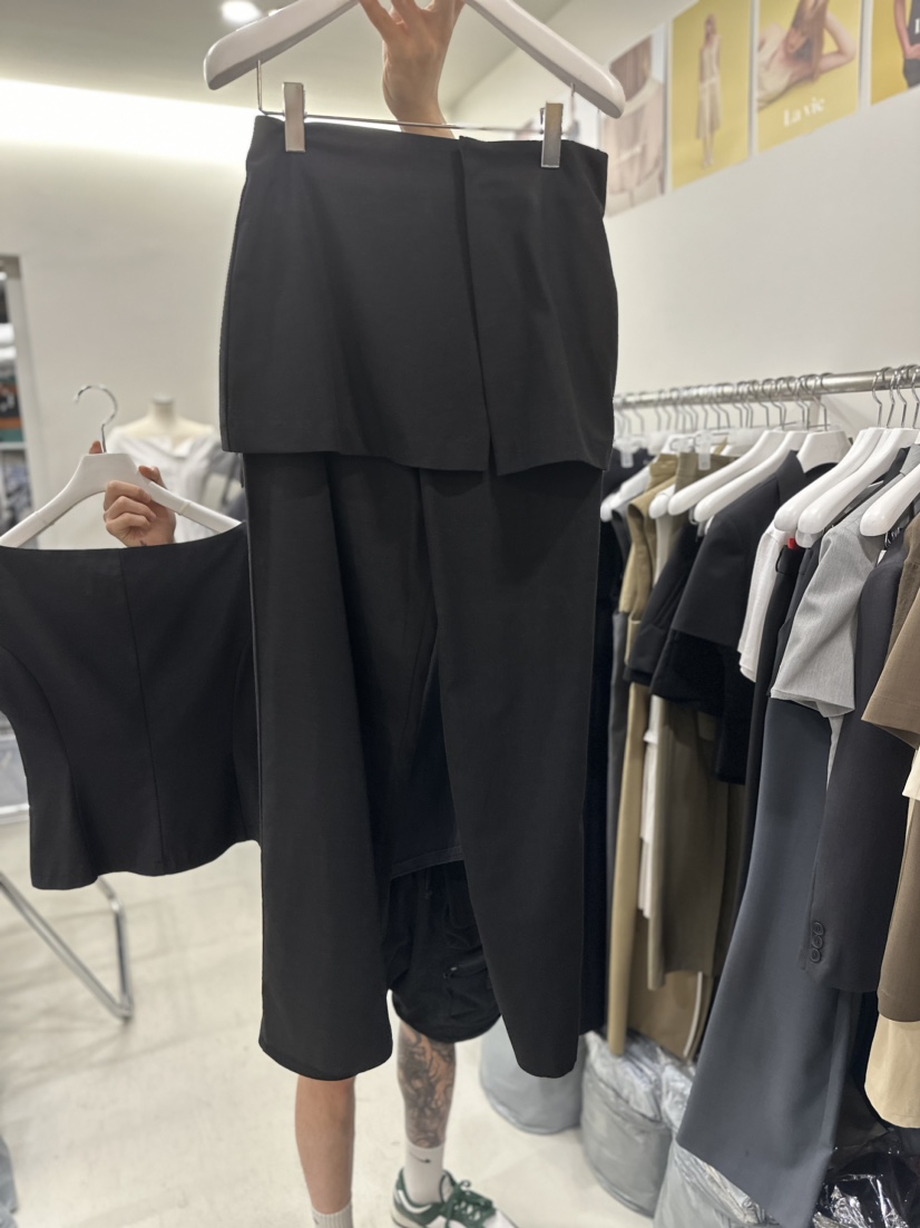 La vie韓國直郵東大門代購女裝新款休閑推薦熱賣24春夏裙褲FAVOR-P裙褲圖色2