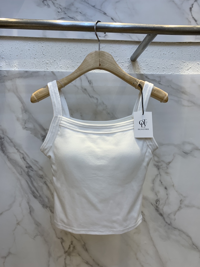 OLIVE TrEE直郵韓國代購女裝新品24春夏休閑職業吊帶背心OLIVE TrEE吊帶/背心