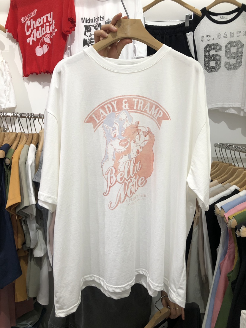 OLA直郵韓國代購女裝新款人氣休閑時尚推薦熱賣24春夏T恤mellor/OLAT恤