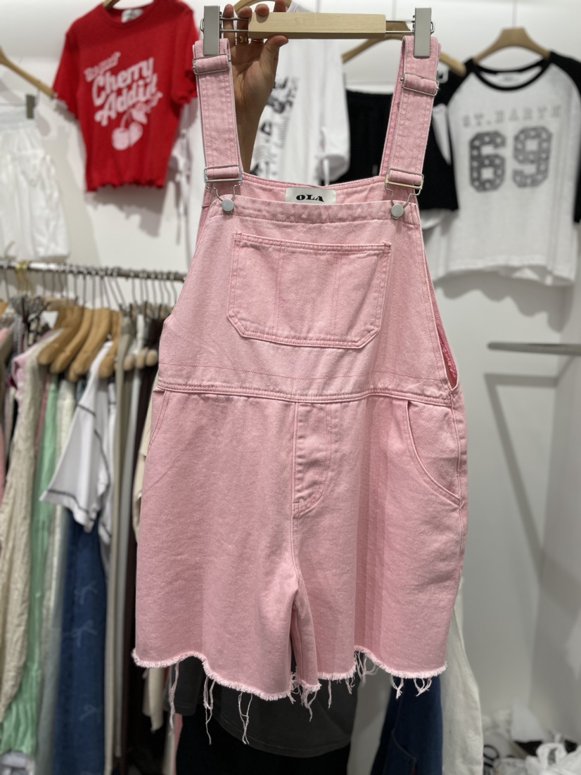 OLA直郵韓國代購女裝新品時尚真品推薦休閑人氣職業熱賣背帶褲mellor/OLA背帶褲