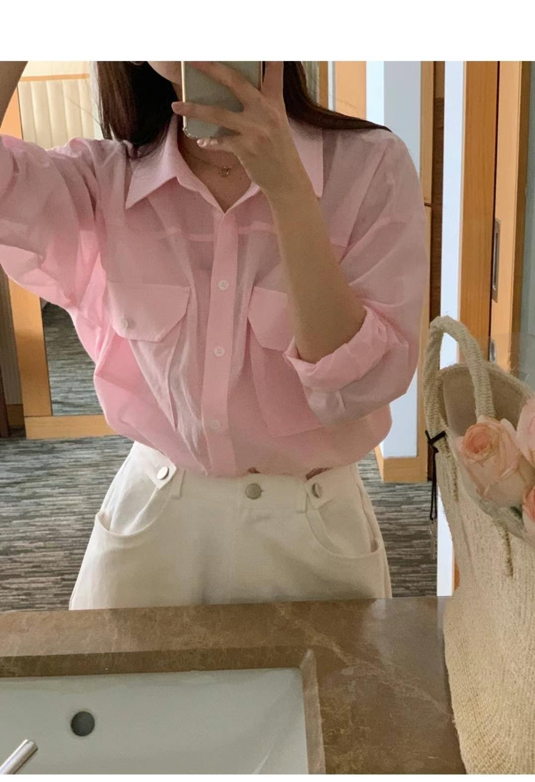 SECOND DRESS-세컨드레스-OT韓國直郵女裝新款24春夏襯衫蕾絲衫SECOND DRESS襯衫/蕾絲衫