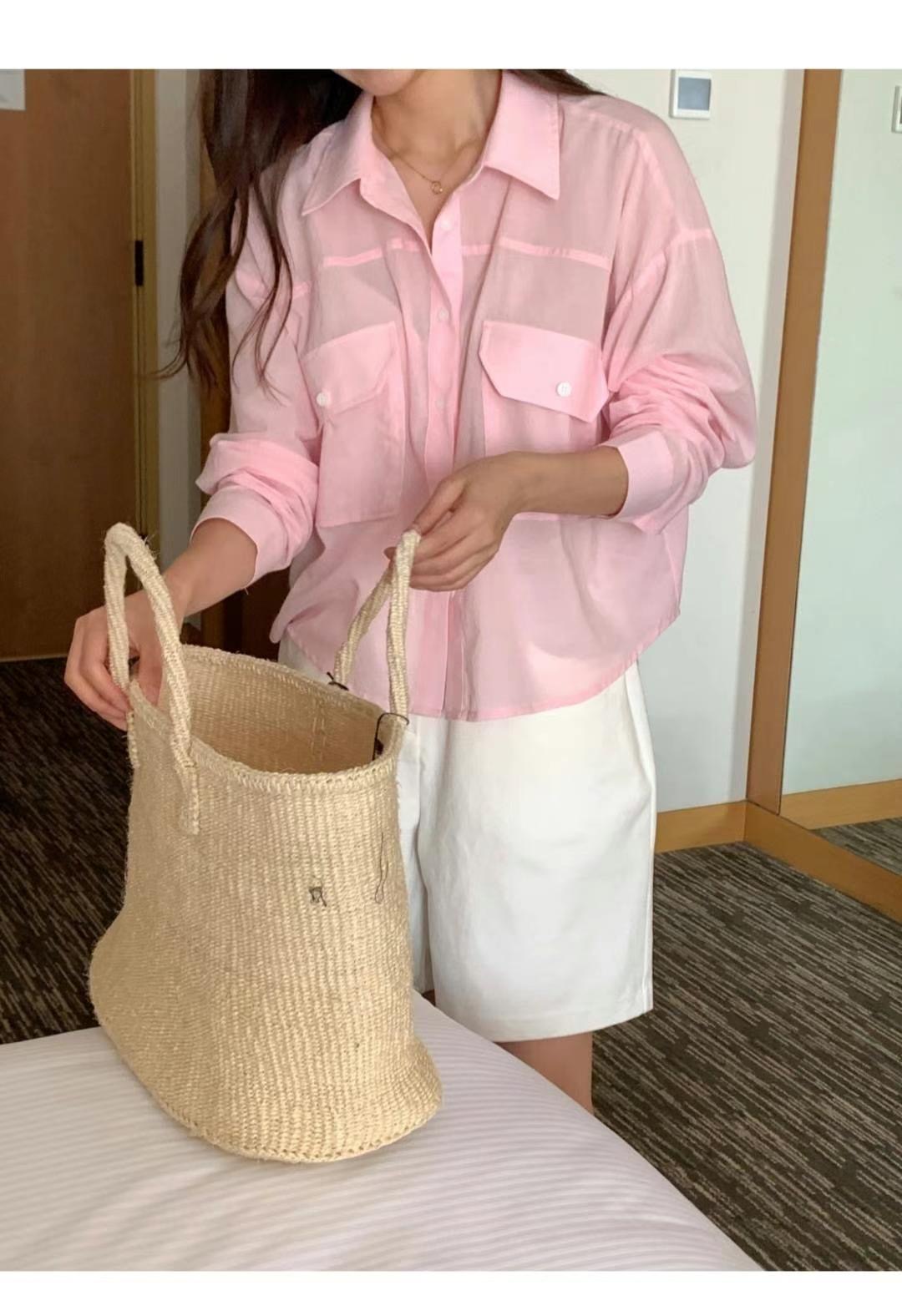 SECOND DRESS-세컨드레스-OT韓國直郵女裝新款24春夏襯衫蕾絲衫SECOND DRESS襯衫/蕾絲衫