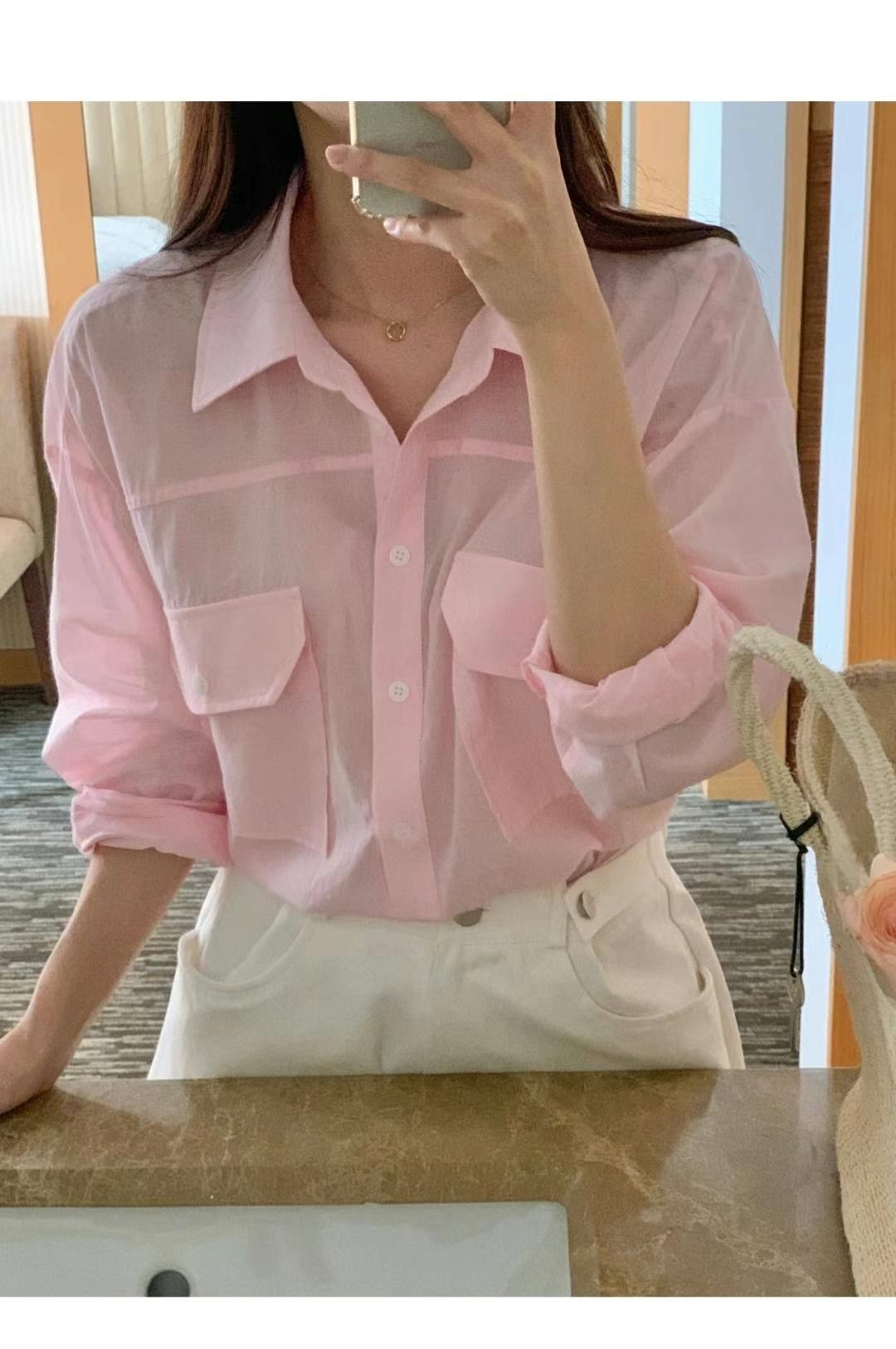 SECOND DRESS-세컨드레스-OT韓國直郵女裝新款24春夏襯衫蕾絲衫SECOND DRESS襯衫/蕾絲衫圖色1