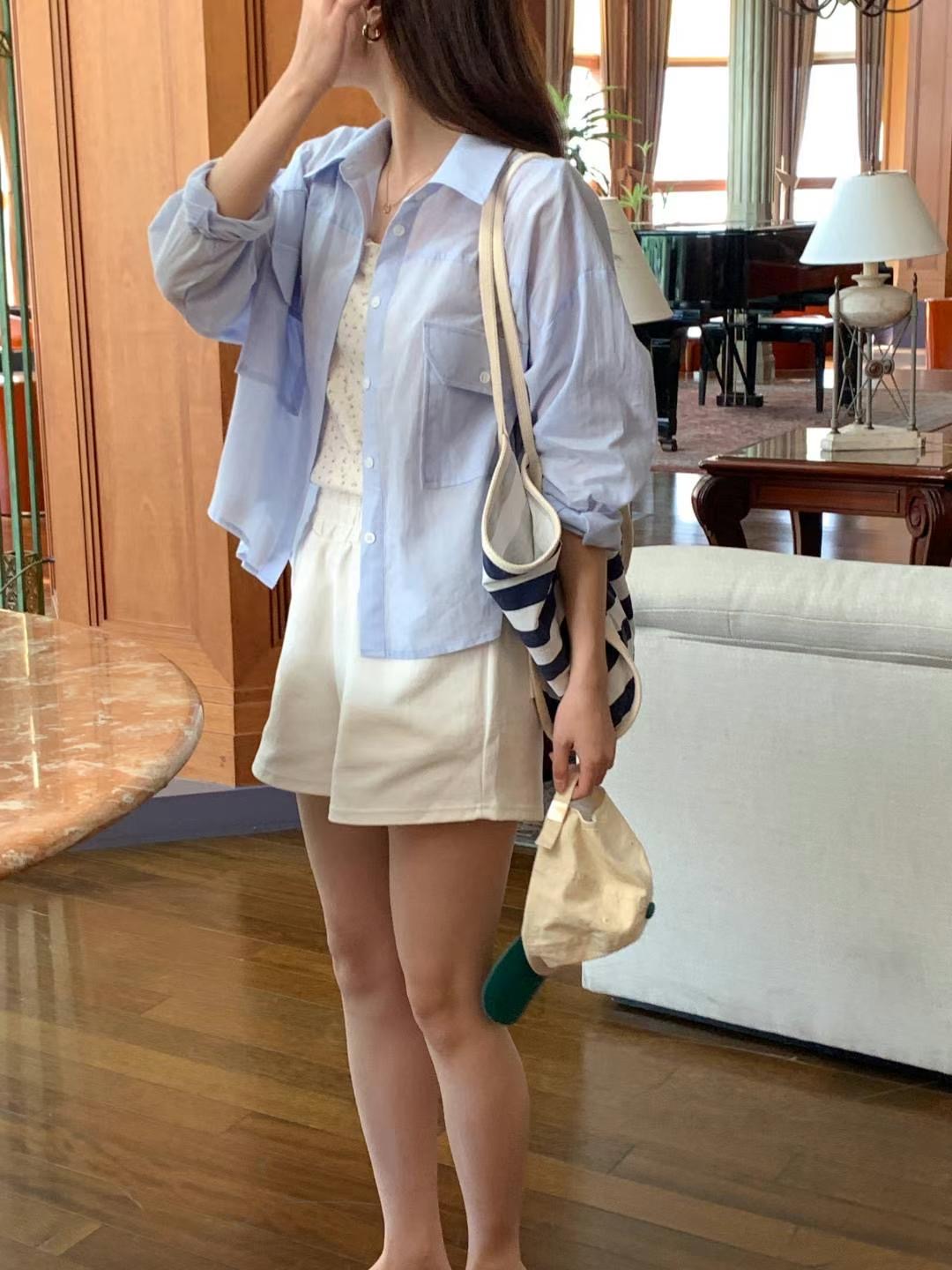 SECOND DRESS-세컨드레스-OT韓國直郵女裝新款24春夏襯衫蕾絲衫SECOND DRESS襯衫/蕾絲衫圖色2