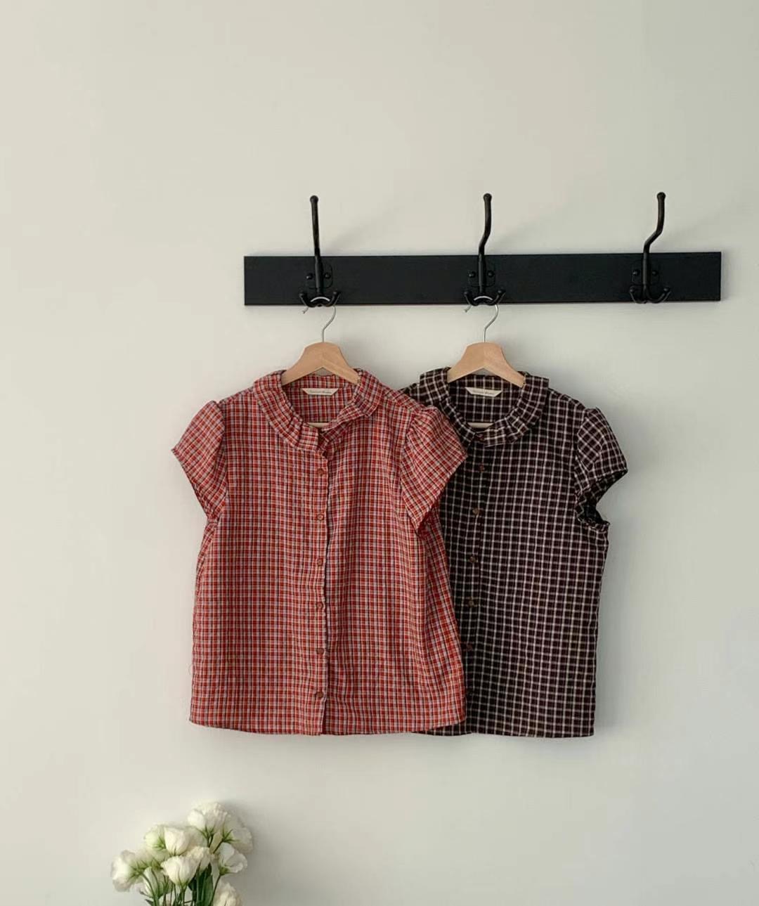 SECOND DRESS-세컨드레스-OT韓國直郵女裝新品休閑襯衫蕾絲衫SECOND DRESS襯衫/蕾絲衫