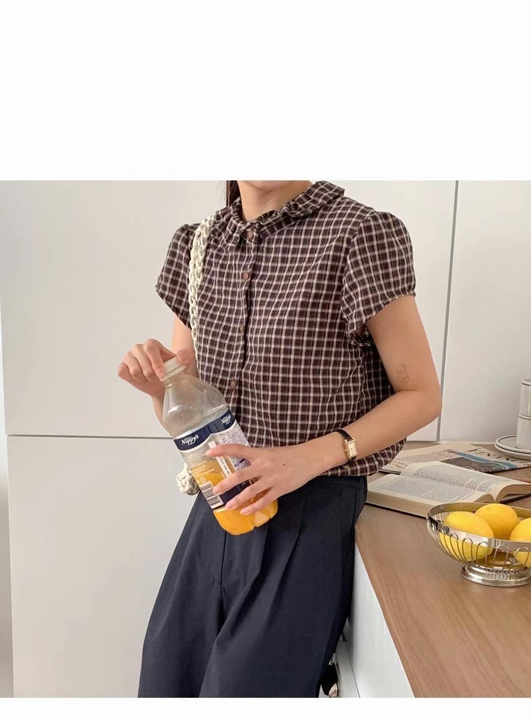 SECOND DRESS-세컨드레스-OT韓國直郵女裝新品休閑襯衫蕾絲衫SECOND DRESS襯衫/蕾絲衫圖色2