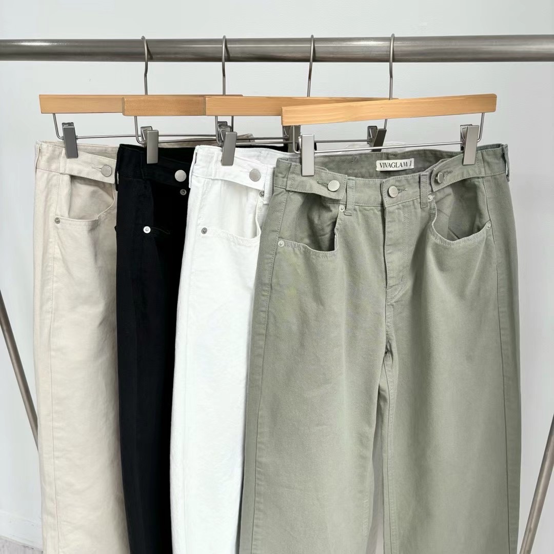 VIVAGLAM-비바글램-T韓國直郵女士新款真品24秋夏休閑褲VIVAGLAM休閑褲