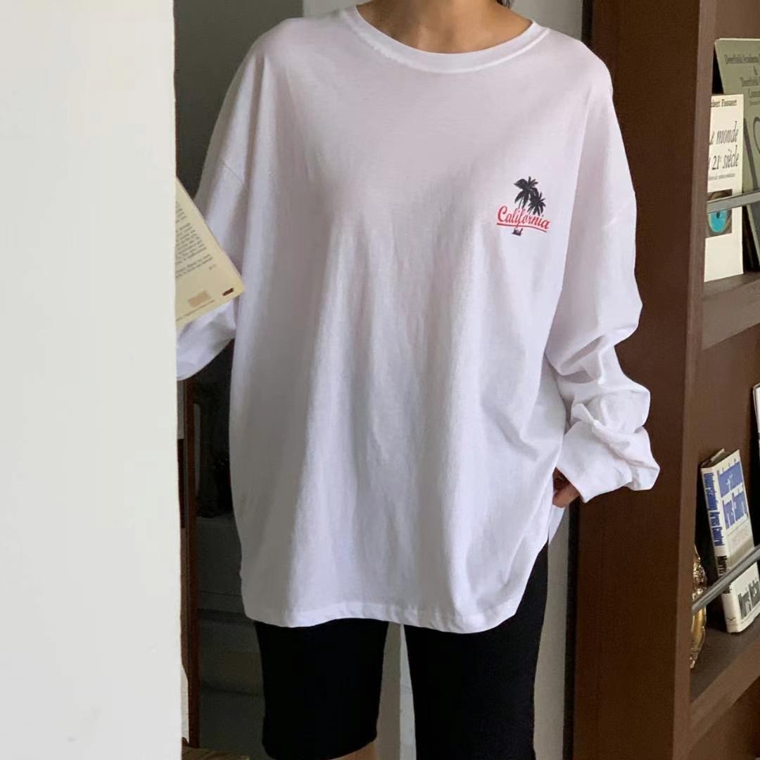 BLUSHER韓國直郵東大門實拍女裝新款時尚熱賣真品人氣長袖T恤BLUSHER長袖T恤
