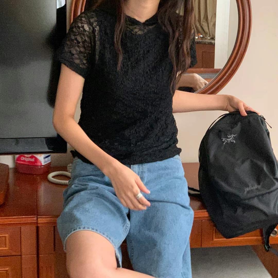 BLUSHER韓國直郵東大門代購女裝新款時尚真品人氣推薦24秋夏T恤BLUSHERT恤圖色2