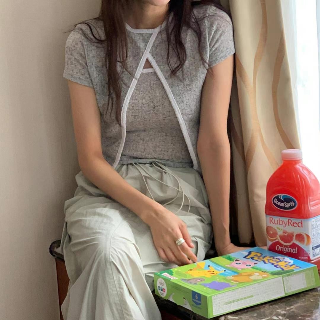 BLUSHER韓國直郵女裝新款休閑真品推薦熱賣24秋夏時尚套裝BLUSHER套裝圖色2