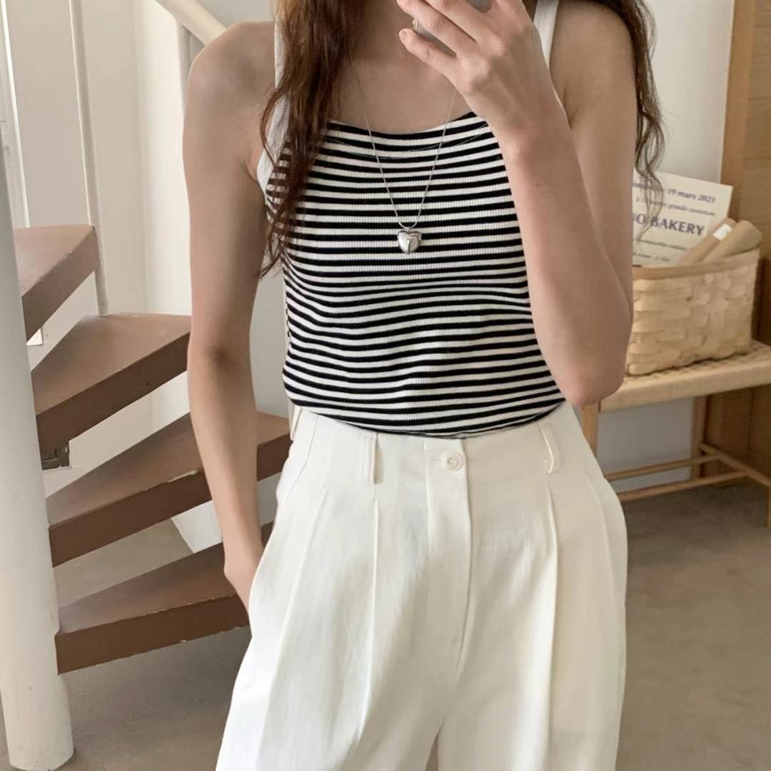 BLUSHER韓國直郵東大門代購女士新品熱賣職業休閑推薦吊帶背心BLUSHER吊帶/背心圖色2