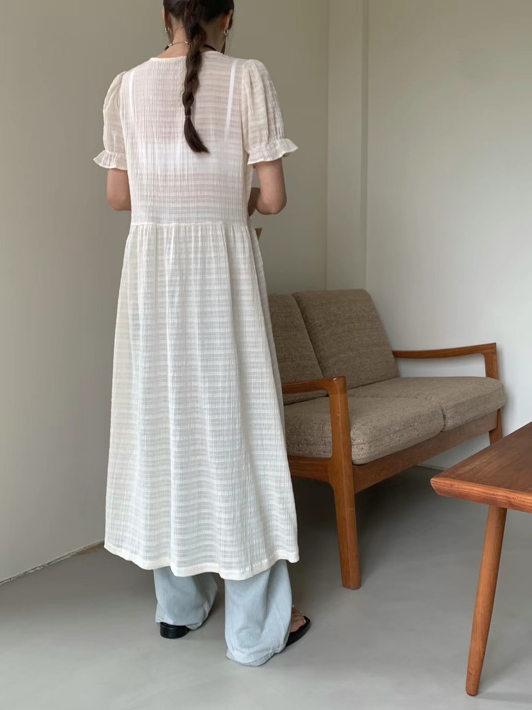 DOUBLE韓國直郵女裝新款熱賣推薦真品人氣24秋夏休閑連衣裙DOUBLE連衣裙