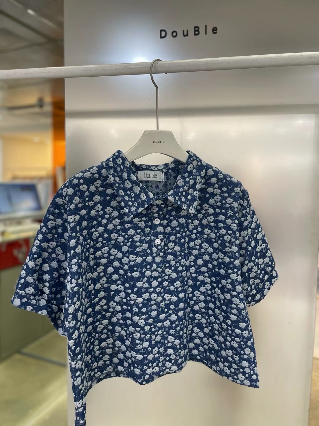 DOUBLE韓國直郵東大門代購女士新品熱賣職業真品襯衫蕾絲衫DOUBLE襯衫/蕾絲衫