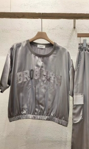 FERRARI直郵韓國代購女士新品時尚24秋夏休閑職業T恤刺繡FERRARIT恤圖色2