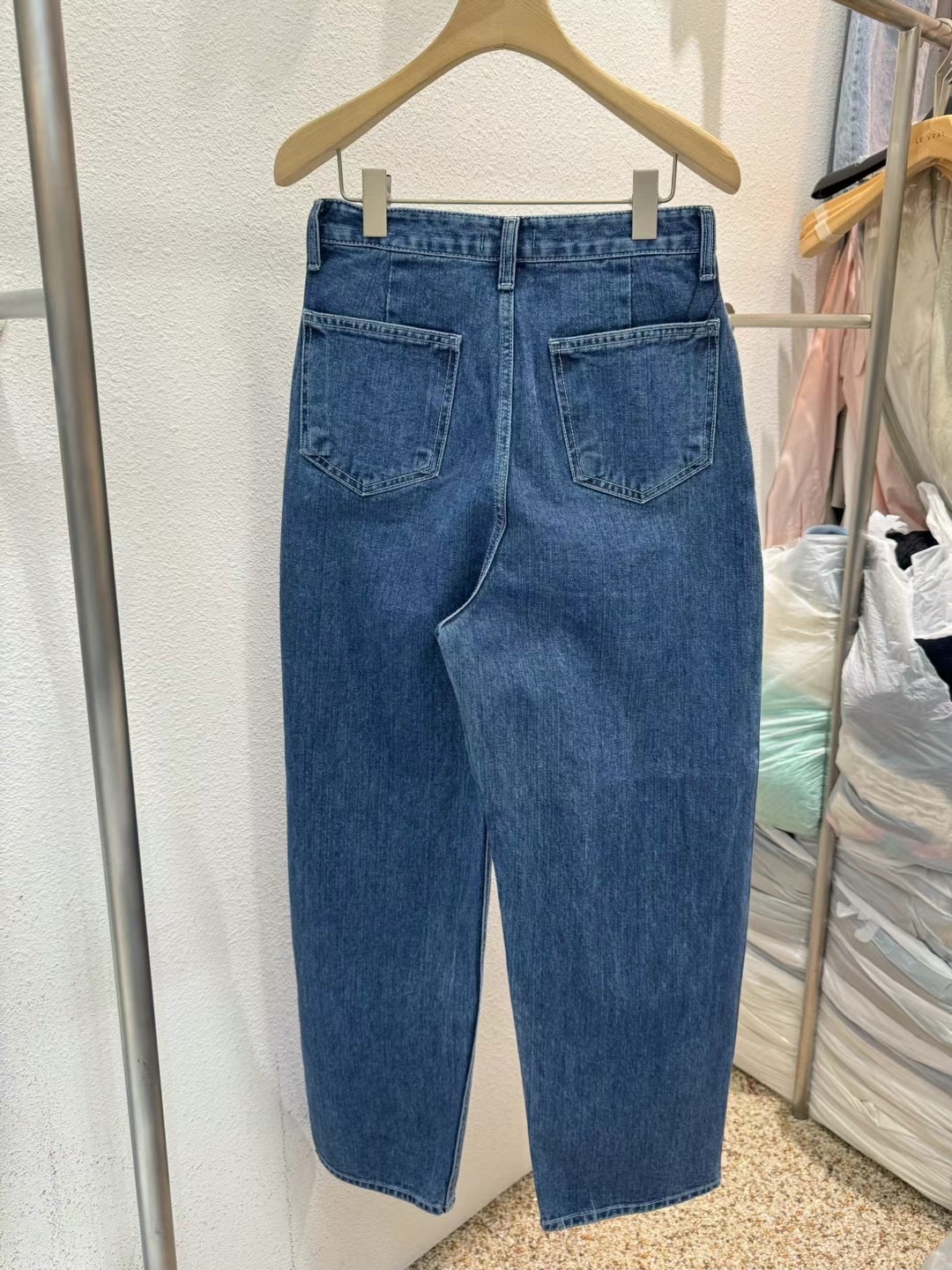 Le vral韓國直郵東大門代購女裝新款推薦熱賣牛仔褲牛仔布Le vral牛仔褲