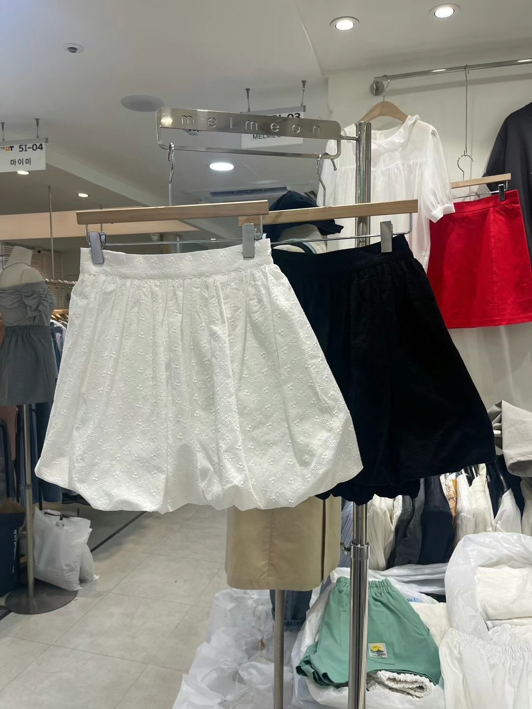 MELMEONT直郵韓國代購女裝新品人氣時尚推薦24春夏休閑短裙MELMEONT短裙
