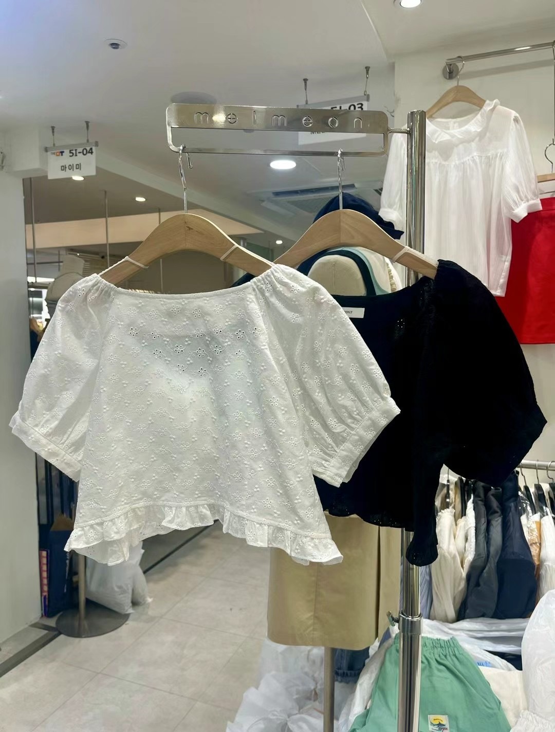 MELMEONT韓國直郵東大門代購女裝新品人氣推薦休閑襯衫蕾絲衫MELMEONT襯衫/蕾絲衫