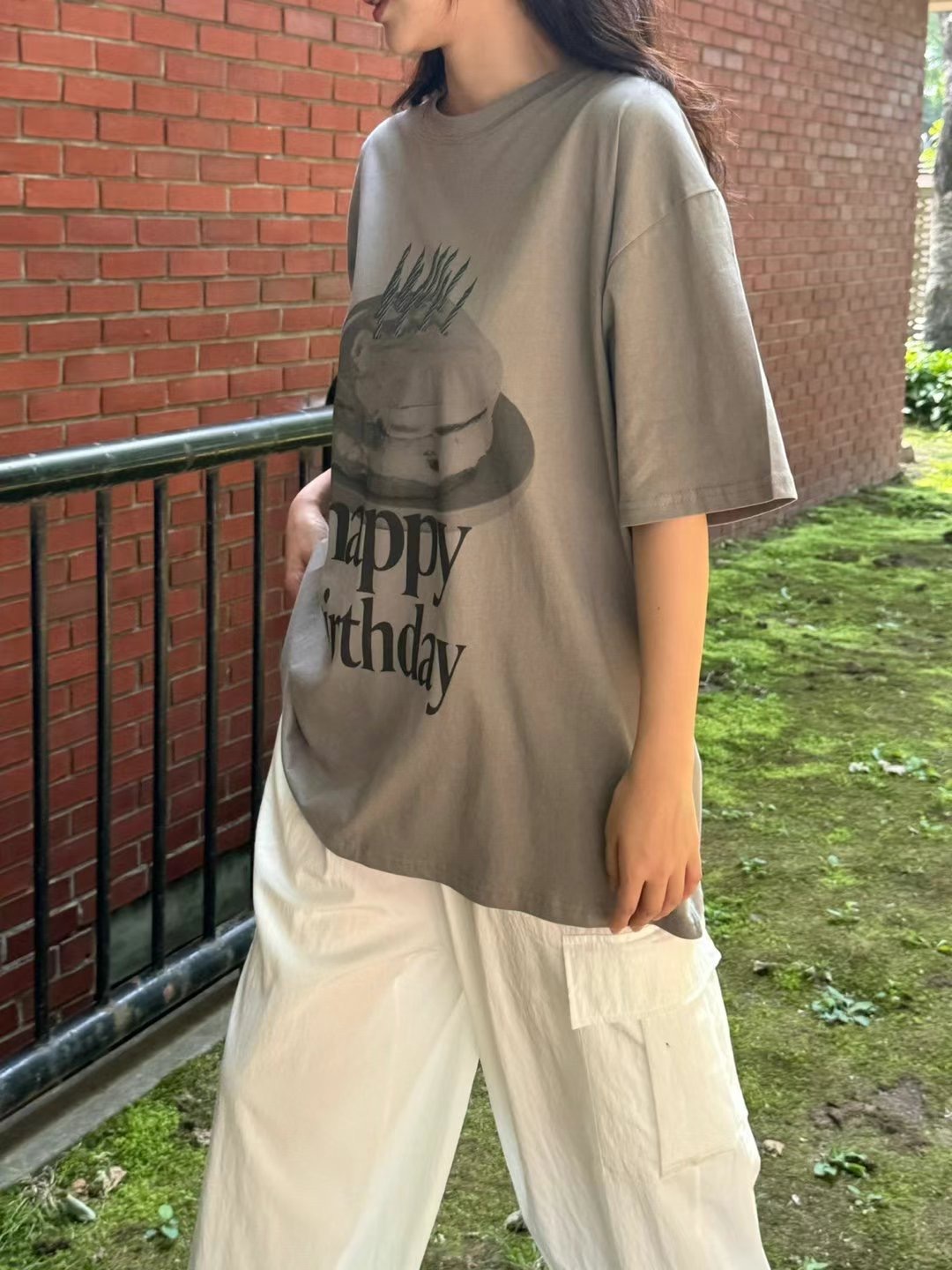 There’s韓國直郵東大門代購女裝新品休閑熱賣時尚真品24春夏T恤There’sT恤圖色3